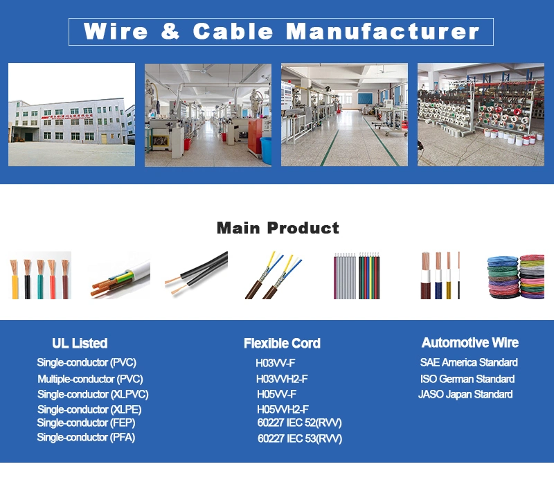 UL Certicifacted Awm 1569 Electrical Wire Cable 22AWG 24AWG 26AWG PVC Insulation Hook up Wire