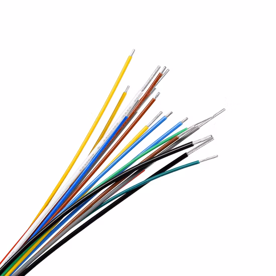 UL1859 600V 150c 28AWG PFA Insulated Wire Tinned Copper Wire Brown White Yellow