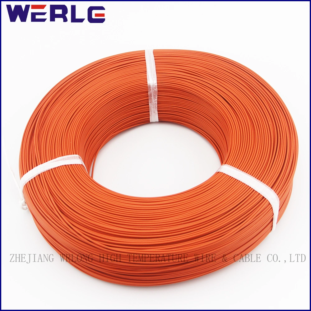 Electrical Wire UL1330 FEP Teflon High Temperature Tinned Copper Insulated Wire200c Orange