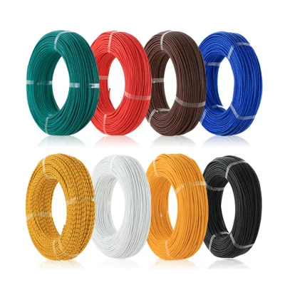 Silicone Fiberglass High Temperature Wire UL3122 Strand Nickel Plated Copper Braid Electric 200c 300V Hook-up Lead Wire