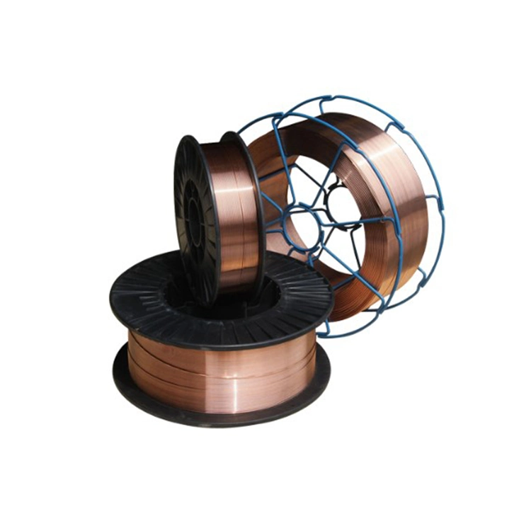 Best Metal MIG Core Solid Wire Welding with Silicon Bronze Copper-Coated Er70s-6 Manufactures in China for Sale