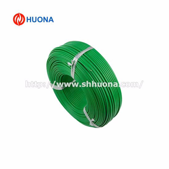 26AWG PTFE Insulated Type K Thermocouple Extension Wire with White and Green Color Code